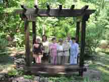 Shell Garden tour volunteers